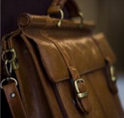 business travelers briefcase